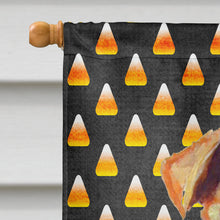 Load image into Gallery viewer, Airedale Candy Corn Halloween Portrait Flag Canvas House Size