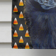 Load image into Gallery viewer, Schipperke Candy Corn Halloween Portrait Flag Canvas House Size