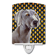 Load image into Gallery viewer, Weimaraner Candy Corn Halloween Portrait Ceramic Night Light LH9082CNL