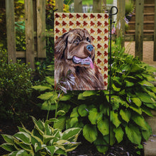 Load image into Gallery viewer, Newfoundland Fall Leaves Portrait Garden Flag – Decorative Outdoor Yard Flag