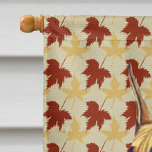 Load image into Gallery viewer, Great Dane Fall Leaves Portrait Flag Canvas House Size