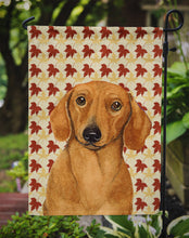 Load image into Gallery viewer, Dachshund Fall Leaves Portrait Garden Flag – Decorative Outdoor Yard Flag