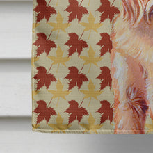 Load image into Gallery viewer, Brussels Griffon Fall Leaves Portrait Flag Canvas House Size