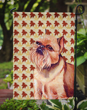 Load image into Gallery viewer, Brussels Griffon Fall Leaves Portrait Garden Flag – Decorative Outdoor Yard Flag