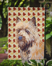 Load image into Gallery viewer, Cairn Terrier Fall Leaves Portrait Garden Flag – Decorative Outdoor Yard Flag