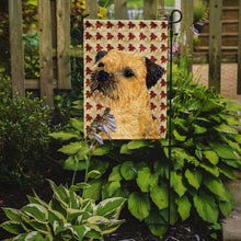 Load image into Gallery viewer, Border Terrier Fall Leaves Portrait Garden Flag – Decorative Outdoor Yard Flag