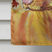 Load image into Gallery viewer, Vizsla Fall Leaves Portrait Flag Canvas House Size