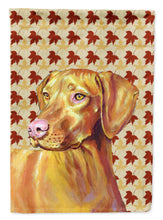 Load image into Gallery viewer, Vizsla Fall Leaves Portrait Flag Canvas House Size