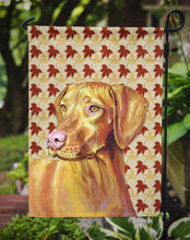 Load image into Gallery viewer, Vizsla Fall Leaves Portrait Garden Flag – Decorative Outdoor Yard Flag