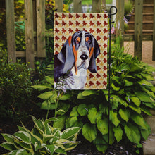 Load image into Gallery viewer, Basset Hound Fall Leaves Portrait Garden Flag – Decorative Outdoor Yard Flag