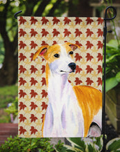 Load image into Gallery viewer, Whippet Fall Leaves Portrait Garden Flag – Decorative Outdoor Yard Flag