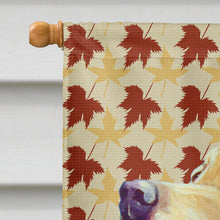 Load image into Gallery viewer, Labrador Fall Leaves Portrait Flag Canvas House Size