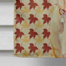 Load image into Gallery viewer, Labrador Fall Leaves Portrait Flag Canvas House Size