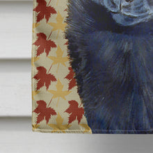 Load image into Gallery viewer, Schipperke Fall Leaves Portrait Flag Canvas House Size
