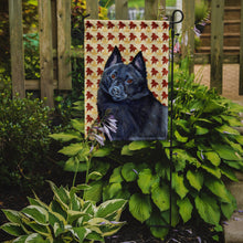Load image into Gallery viewer, Schipperke Fall Leaves Portrait Garden Flag – Decorative Outdoor Yard Flag