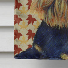 Load image into Gallery viewer, Brussels Griffon Fall Leaves Portrait Flag Canvas House Size