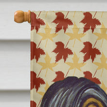 Load image into Gallery viewer, Papillon Fall Leaves Portrait Flag Canvas House Size