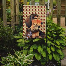 Load image into Gallery viewer, Dachshund Fall Leaves Portrait Garden Flag – Decorative Outdoor Yard Flag
