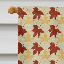 Load image into Gallery viewer, Pomeranian Fall Leaves Portrait Flag Canvas House Size