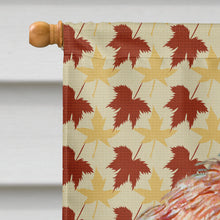 Load image into Gallery viewer, Petit Basset Griffon Vendeen Fall Leaves Portrait Flag Canvas House Size
