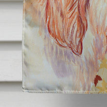 Load image into Gallery viewer, Petit Basset Griffon Vendeen Fall Leaves Portrait Flag Canvas House Size
