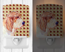 Load image into Gallery viewer, Petit Basset Griffon Vendeen Fall Leaves Portrait Ceramic Night Light LH9127CNL