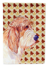 Load image into Gallery viewer, Petit Basset Griffon Vendeen Fall Leaves Portrait Garden Flag – Decorative Outdoor Yard Flag