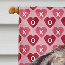 Load image into Gallery viewer, Newfoundland Hearts Love and Valentine's Day Portrait Flag Canvas House Size