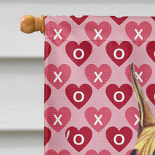 Load image into Gallery viewer, Great Dane Hearts Love Valentine's Day Flag Canvas House Size