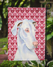 Load image into Gallery viewer, Great Dane Hearts Love and Valentine's Day Portrait Garden Flag – Decorative Outdoor Yard Flag