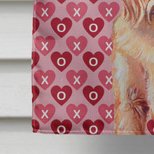 Load image into Gallery viewer, Brussels Griffon Hearts Love and Valentine's Day  Flag Canvas House Size