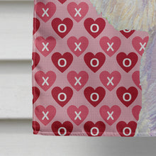 Load image into Gallery viewer, Westie Hearts Love and Valentine's Day Portrait Flag Canvas House Size