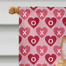 Load image into Gallery viewer, Silky Terrier Hearts Love and Valentine's Day Portrait Flag Canvas House Size