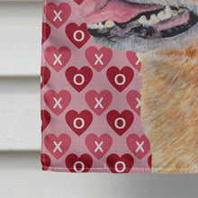 Load image into Gallery viewer, Australian Cattle Dog Hearts Love and Valentine's Day  Flag Canvas House Size