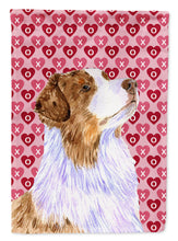 Load image into Gallery viewer, Australian Shepherd Hearts Love Valentine's Day Garden Flag – Decorative Outdoor Yard Flag