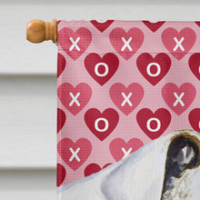 Load image into Gallery viewer, Bulldog English Hearts Love Valentine's Day Flag Canvas House Size