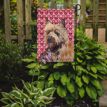 Load image into Gallery viewer, Cairn Terrier Hearts Love and Valentine's Day Portrait Garden Flag – Decorative Outdoor Yard Flag