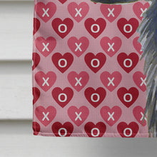 Load image into Gallery viewer, Flat Coated Retriever Hearts Love and Valentine's Day  Flag Canvas House Size