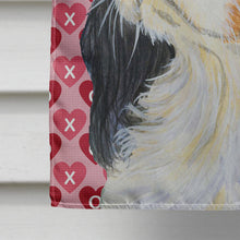 Load image into Gallery viewer, Cavalier Spaniel Hearts Love and Valentine's Day  Flag Canvas House Size