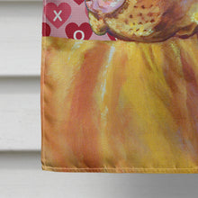 Load image into Gallery viewer, Vizsla Hearts Love and Valentine's Day Portrait Flag Canvas House Size