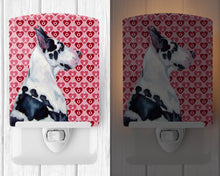Load image into Gallery viewer, Great Dane Hearts Love and Valentine's Day Portrait Ceramic Night Light LH9146CNL