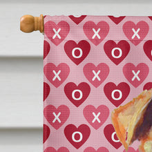 Load image into Gallery viewer, Airedale Hearts Love Valentine's Day Flag Canvas House Size