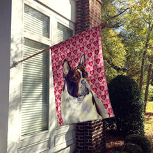 Load image into Gallery viewer, French Bulldog Hearts Love Valentine's Day Flag Canvas House Size