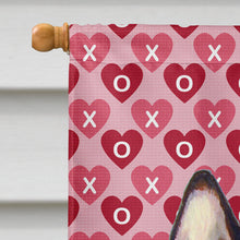 Load image into Gallery viewer, French Bulldog Hearts Love Valentine's Day Flag Canvas House Size