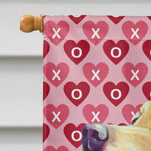 Load image into Gallery viewer, Labrador Hearts Love Valentine's Day Flag Canvas House Size