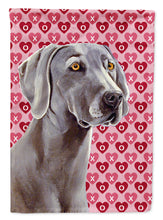 Load image into Gallery viewer, Weimaraner Hearts Love Valentine's Day Flag Canvas House Size