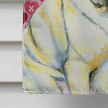 Load image into Gallery viewer, Pug Hearts Love and Valentine's Day Portrait Flag Canvas House Size