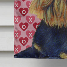 Load image into Gallery viewer, Brussels Griffon Hearts Love and Valentine's Day  Flag Canvas House Size