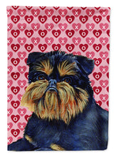 Load image into Gallery viewer, Brussels Griffon Hearts Love and Valentine's Day  Flag Canvas House Size