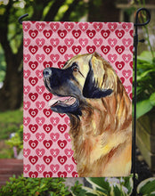 Load image into Gallery viewer, Leonberger Hearts Love and Valentine's Day Portrait Garden Flag – Decorative Outdoor Yard Flag